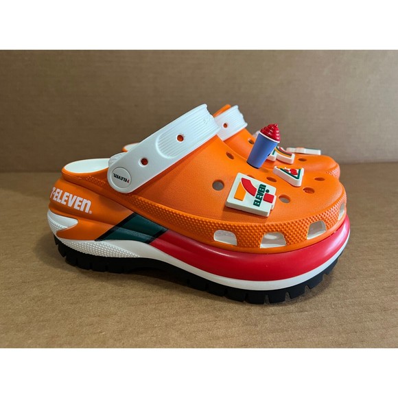 All Sizes - NEW 7-Eleven x Crocs Mega Crush Clog 7-11 Rare Collaboration In-Hand - Picture 2 of 10
